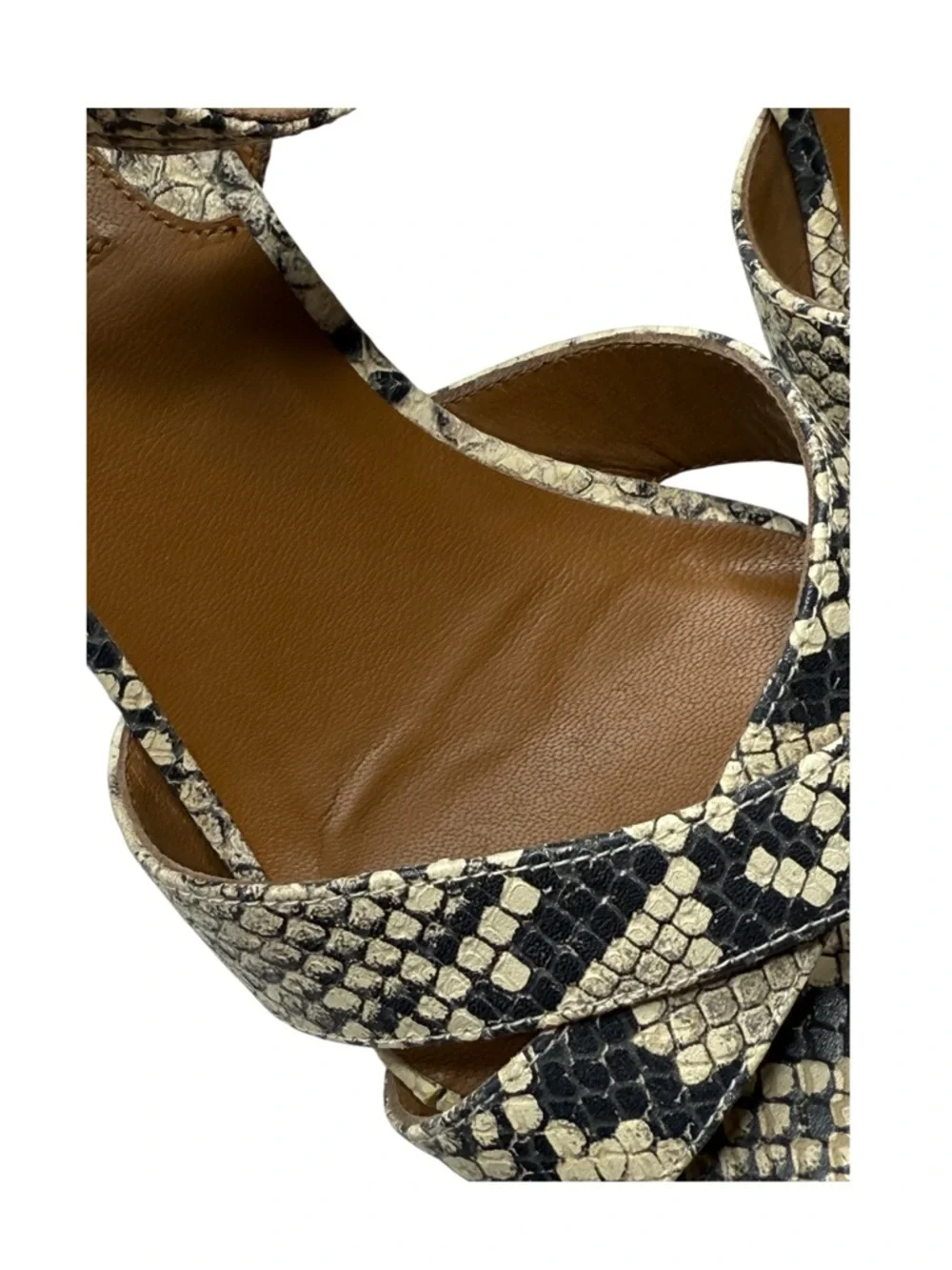 VHTF: Margaux 𓀬 The City Sandal 𓀬 Python Embossed 𓀬 40N 9N 9.5N 𓀬 Best Seller 𓀬
